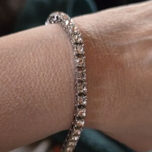 Elegant Silver Tennis Bracelet